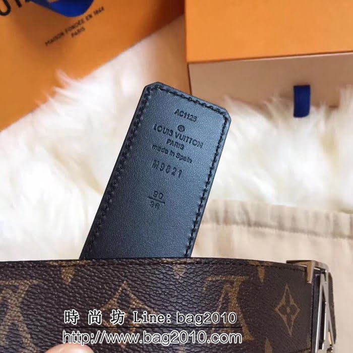 路易威登LV MADE in S ain 原單 M9821扣皮帶系列 高端男士皮帶 LHG1056